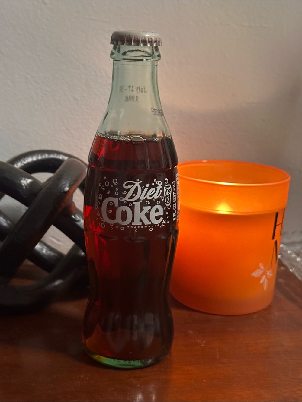 Vintage Coca Cola Diet Coke Glass Bottle